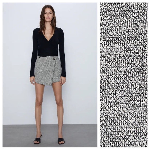 NWT. Zara Tweed Skorts. Size M. - Picture 1 of 9